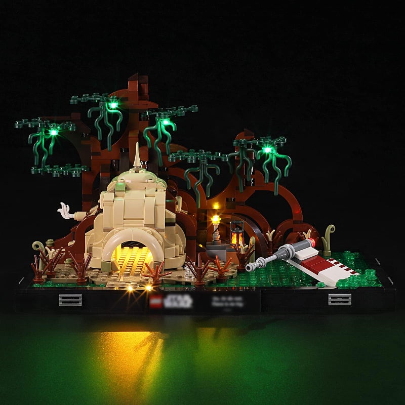 YEABRICKS LED Light Kit for Lego - Star Wars Dagobah Jedi Training Diorama Building Blocks Model, LED Light Set Compatible with 75330(Lego Set NOT Included) - Image 1