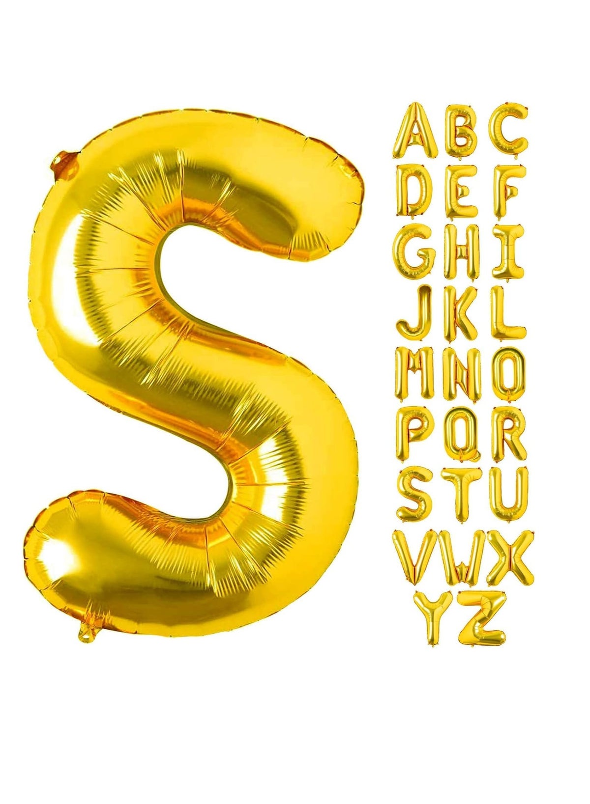 Gold Letter Z Balloon 40 Inch - Large Foil Mylar Alphabet Balloon For Parties