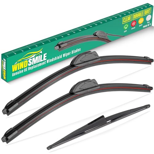 WINDSMILE 22" 22" 16" Windshield Wiper Blades Replacement for Ford Expedition 2009 2010 2011 2012 2013 2014 2015 2016 Premium All Weather Front Rear Wipers Set - OEM Quality (Pack of 3) - Image 1