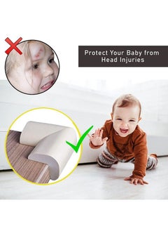 Safe-O-Kid Safe O Kid L Shaped Extra Thick Large Nbr Corner Cushions Grey Pack Of 4  - Image 4