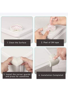 Safe-O-Kid Safe O Kid L Shaped Extra Thick Large Nbr Corner Cushions Grey Pack Of 4  - Image 5