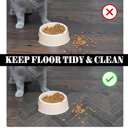 Ayiashiab Dog Food Mats for Floors Absorbent, Pet Cat Food Mat - Quick Dry Dog Bowl Mats for Food and Water, Eco-Friendly Boho Pet Supplies - Image 5