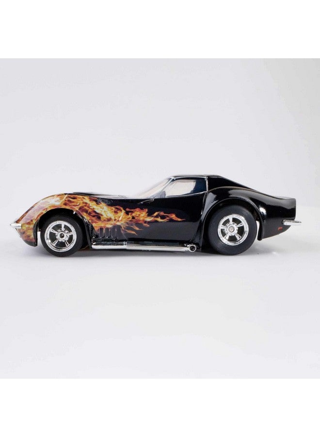 أفكس Afx/Racemasters 1968 كورفيت L88 أسود/لهب Afx22051 Ho Slot Racing Cars - Image 2