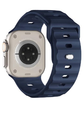Replacement New Design Silicone Waterproof Strap For Apple Watch Ultra Band 49mm For iWatch Series 8/7/6/5/4/3/2/1/SE/Ultra, 49mm 45mm 44mm 42mm Blue - pzsku/Z76186A14D511164BA894Z/45/_/1697620678/a2e61806-0f8c-4bd6-a610-4a4267cb041e