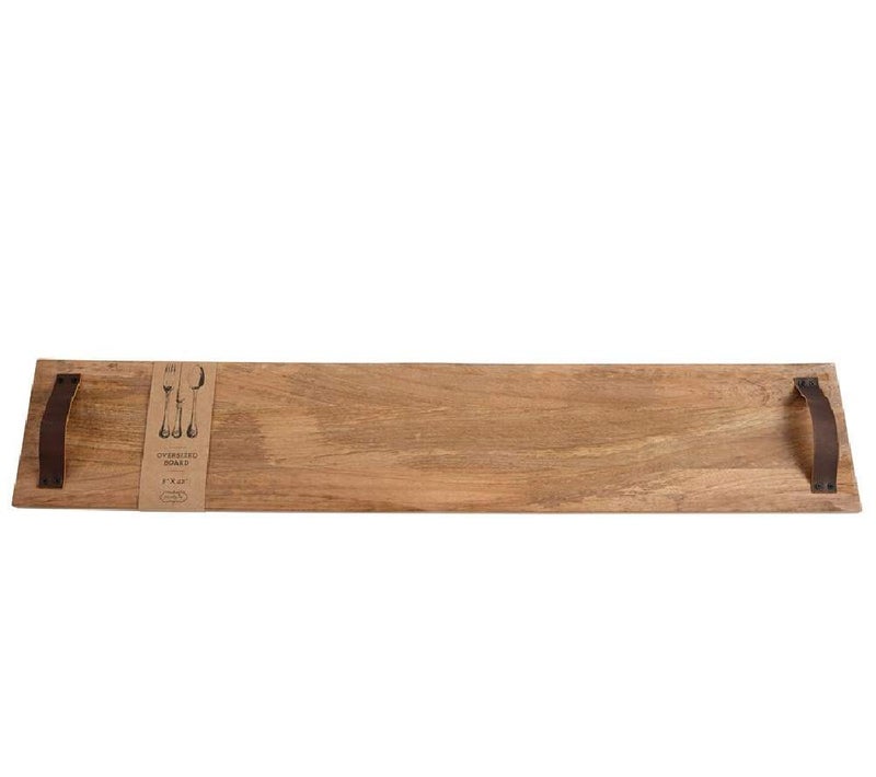 mud pie Mud Pie Long Oversized Wood Board 8 x 42 Brown 