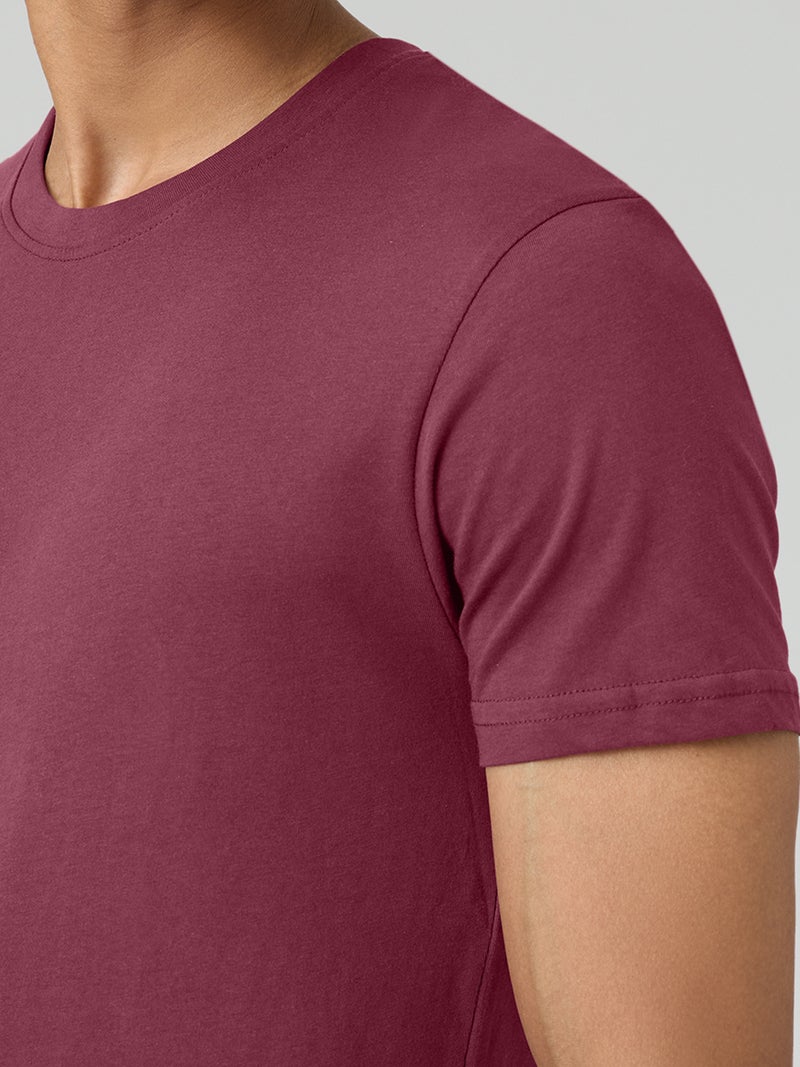 اكس واي اكس اكس تي شيرت رجالي من القطن بقصّة عادية ورقبة دائرية من XYXX - Image 5