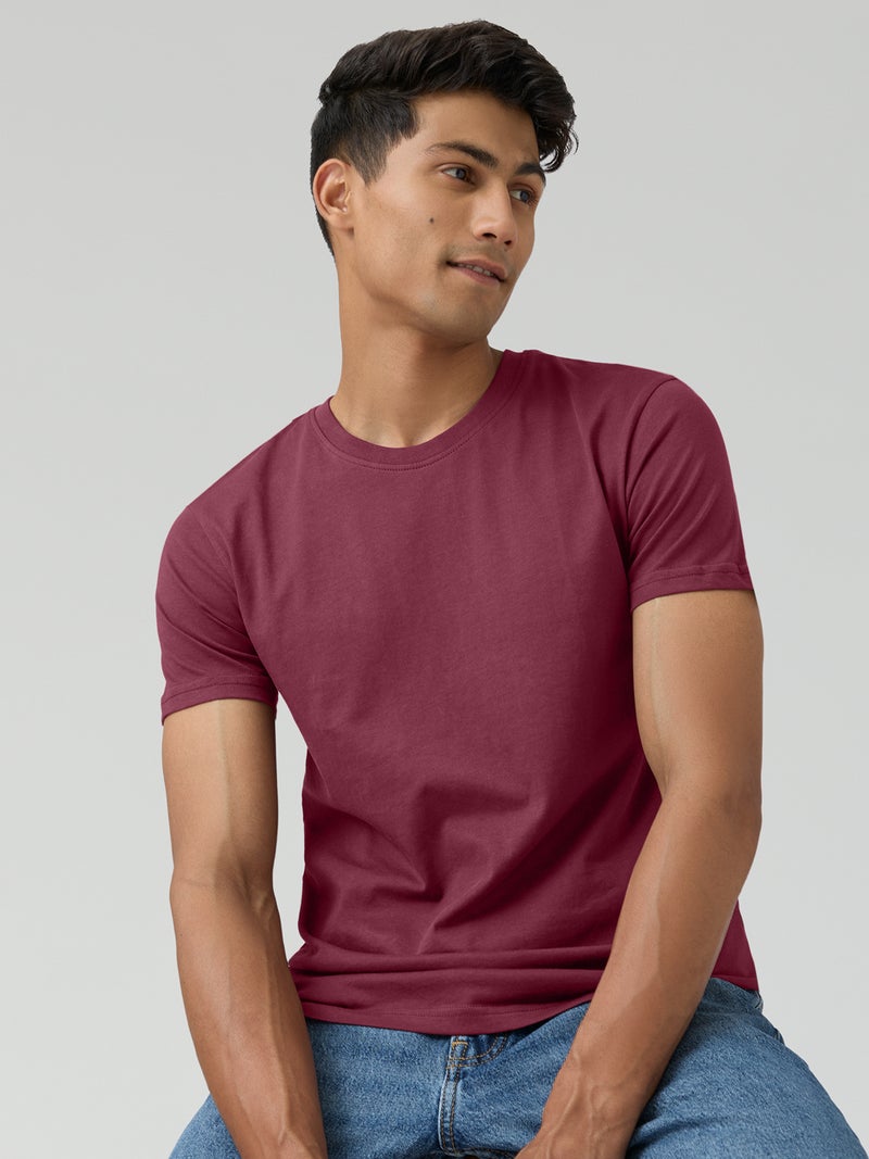 اكس واي اكس اكس تي شيرت رجالي من القطن بقصّة عادية ورقبة دائرية من XYXX - Image 4