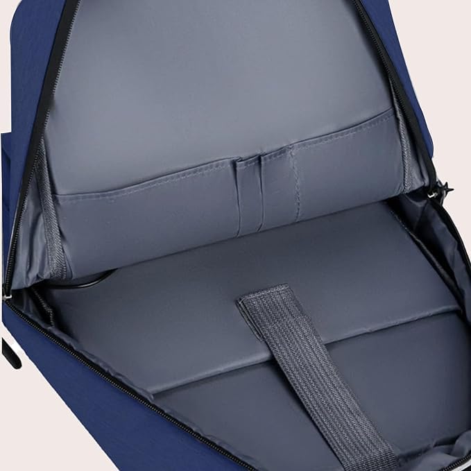 Impulse Empower Elite Laptop Backpack for Men & Women | 25L Polyester School & College Bag | USB Charging Port | Padded Laptop Sleeve | Multiple Pockets with Bottle Holder | Blue - Image 4