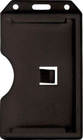 Brady Black 2-Sided Rigid Plastic Multi-Card Holder - Vertical - 100 Per Pack - 1840-3081 - Image 1