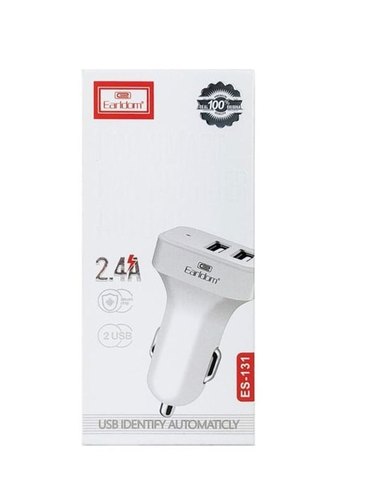 Earldom - USB Smart Car Fast Charger with 1 meter Type C Cable 2.4A - Image 1