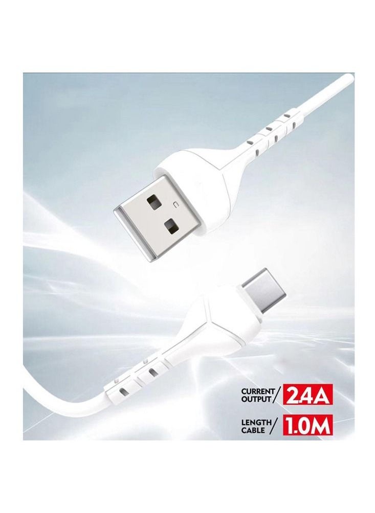 Earldom - USB Smart Car Fast Charger with 1 meter Type C Cable 2.4A - Image 1