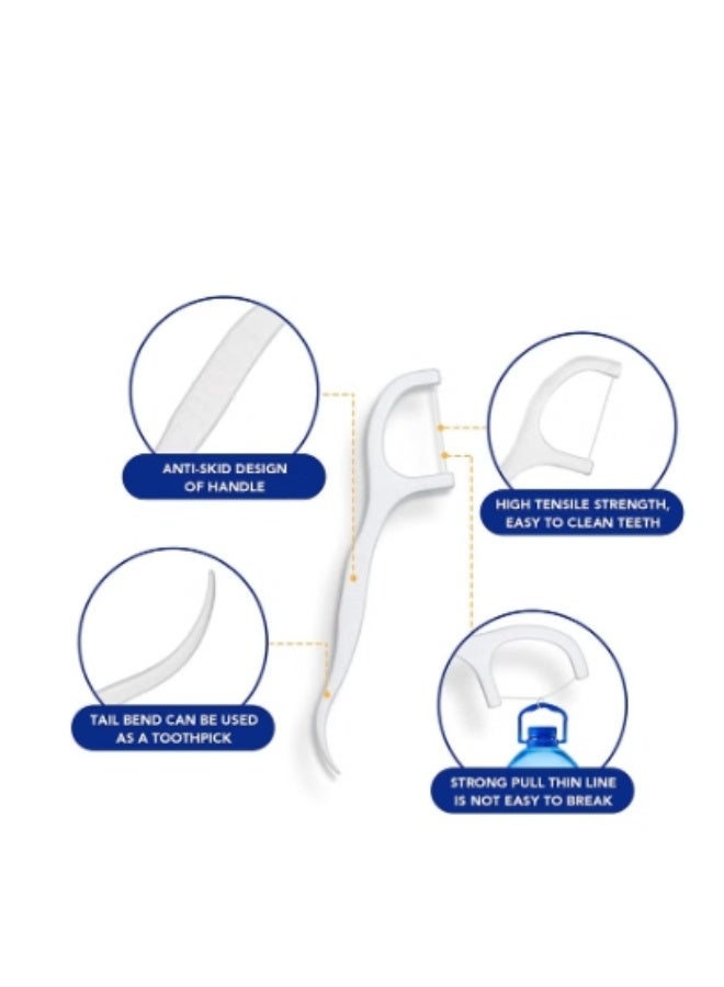 عبوة من 250 قطعة من خيوط تنظيف الأسنان مع علب محمولة، لتنظيف الأسنان، خيوط تنظيف أسنان متينة لا تتمزق ولا تنقطع، خيط ناعم ورقيق لأسنان ولثة نظيفة. - Image 4