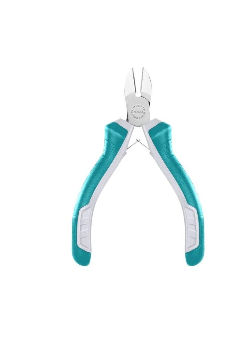TOTAL 4 Pcs Mini Pliers Set 115mm 4.5 Set Of Cutting Diagonal Long Combination Pliers - Image 4