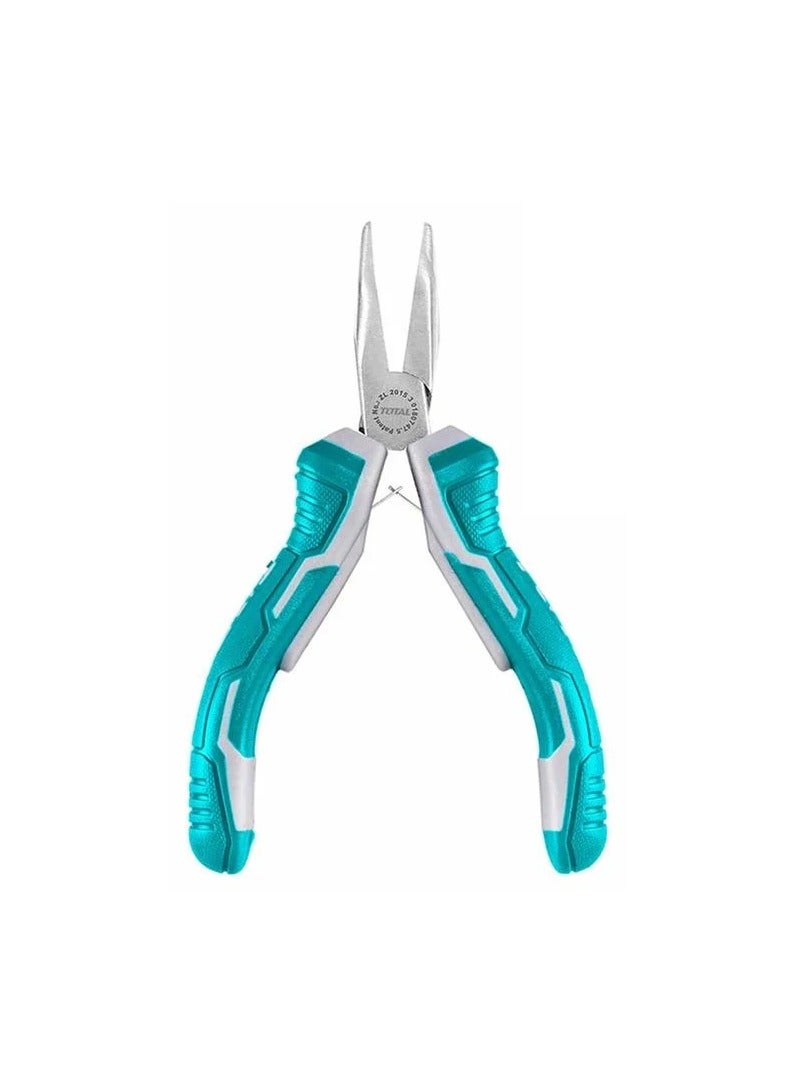 TOTAL 4 Pcs Mini Pliers Set 115mm 4.5 Set Of Cutting Diagonal Long Combination Pliers - Image 3