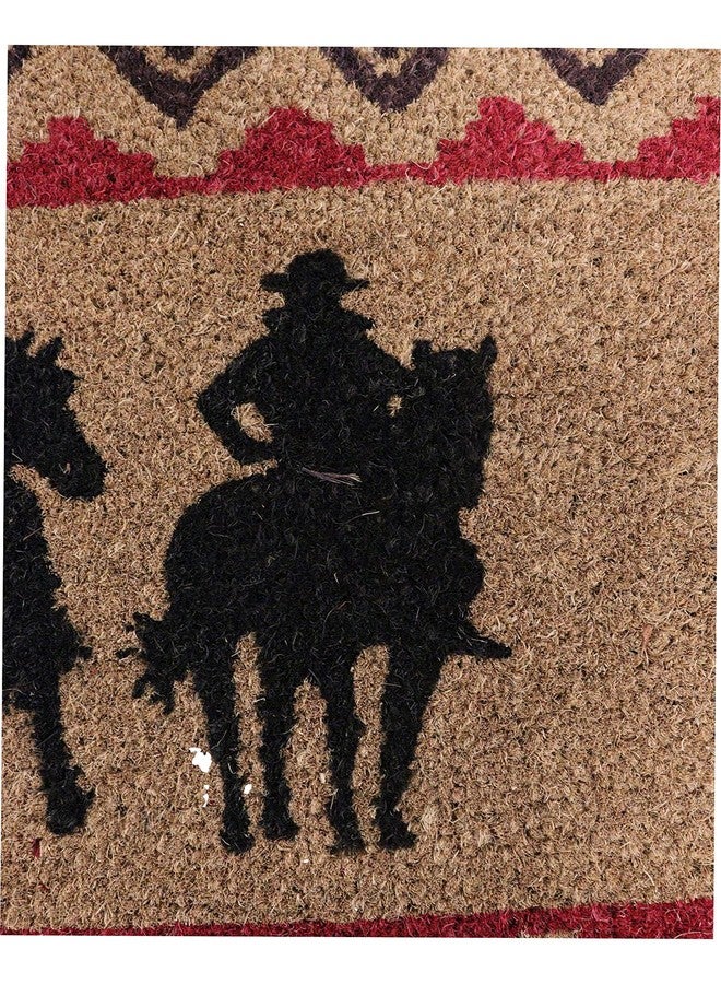 Ebros Gift Colorful Rustic Western Coir Coconut Fiber Floor Mat Doormat 29" by 17" Indoor Outdoor Home Decorative Mats Country Cabin Lodge Farmhouse (Wild West Riders Cowboys) - Image 4