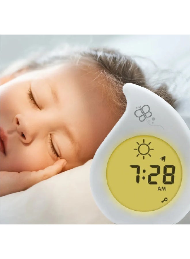 bbluv Klöck Kids Alarm Clock – Travel Digital Sleep Training for Bedrooms, Adjustable Night and Sunrise Wake Up Light, Large Interface for Toddlers Learning Time – 7 Levels of Brightness - Image 5