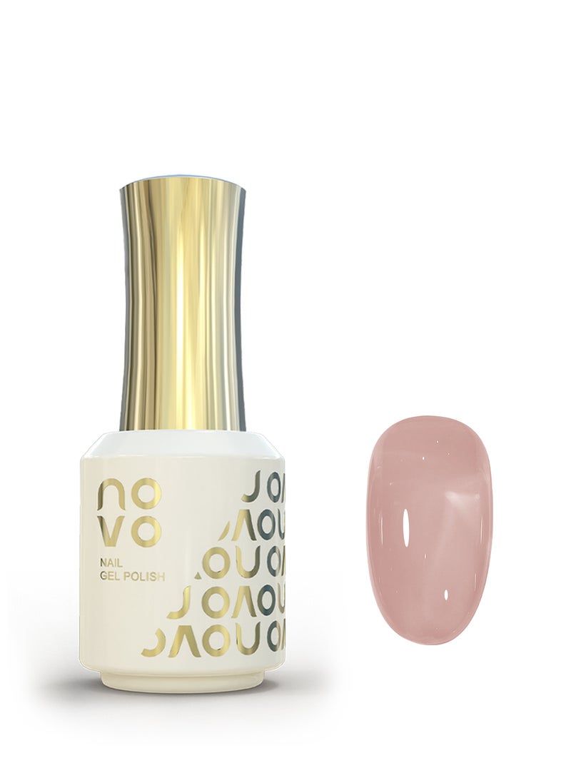 نوفو طلاء أظافر جل، أظافر جل شفاف، سريع الجفاف بالأشعة فوق البنفسجية ومصباح LED، طلاء جل يدوم طويلاً لعمل مانيكير بنفسك، فن الأظافر في المنزل أو الصالون 12 مل-NC28# وردي - Image 1