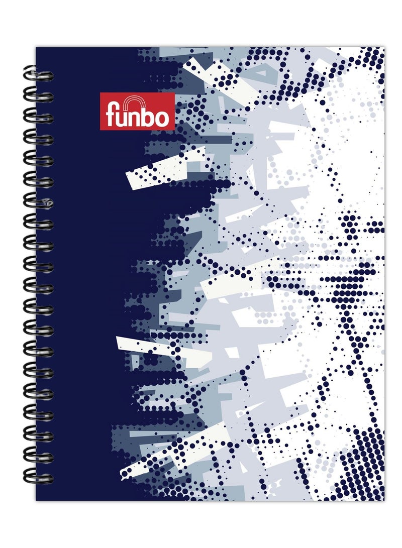 Funbo A4 Size Single Line Notebook With Hard Cover 80 Sheets - Image 1