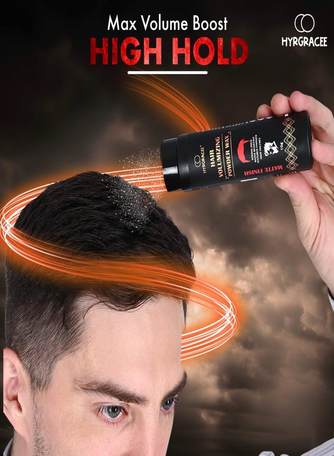 Hyrgracee® Hair Volumizing Powder Wax 10 gm, Hair Wax Men Matte finish and regular uses to attractive and restyling Hairs - Image 3