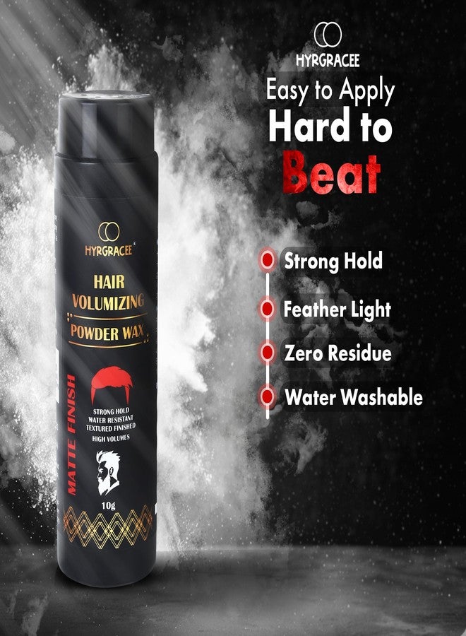 Hyrgracee® Hair Volumizing Powder Wax 10 gm, Hair Wax Men Matte finish and regular uses to attractive and restyling Hairs - Image 2