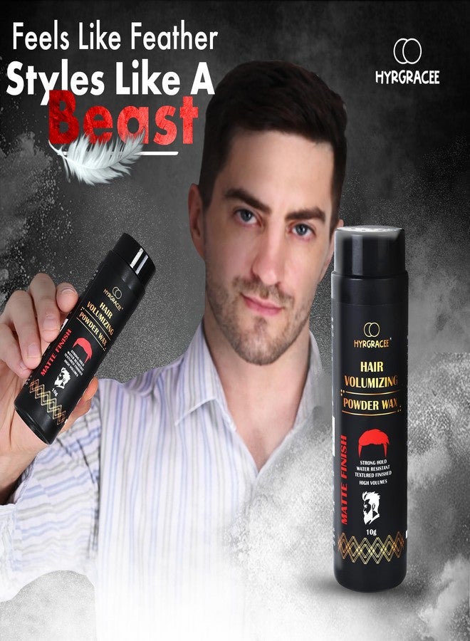 Hyrgracee® Hair Volumizing Powder Wax 10 gm, Hair Wax Men Matte finish and regular uses to attractive and restyling Hairs - Image 4