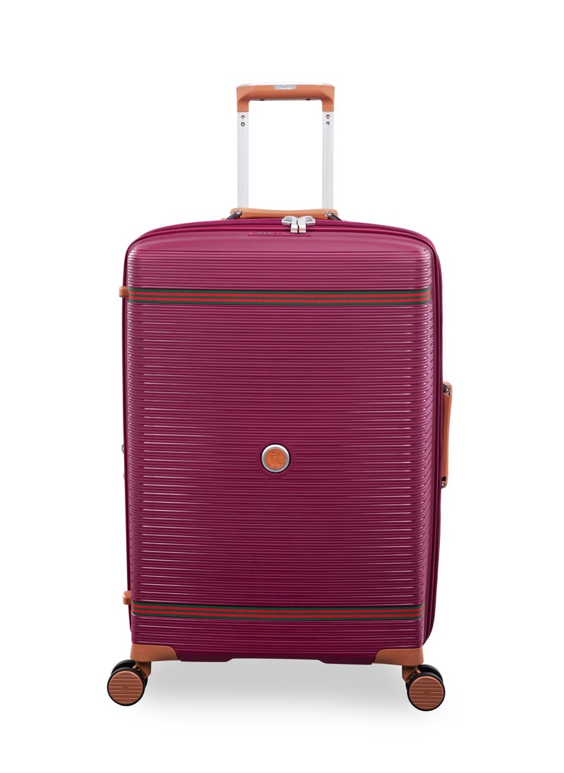 it Luggage Illustrious II, Unisex Polypropylene Material Hard Case Luggage, 8x360 degree Spinner Wheels, Expandable Trolley Bag, TSA lock, SKU15-3108B08, Medium Size, Color Dark Red  - Image 2