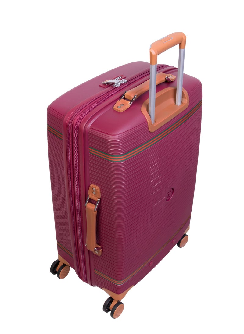 it Luggage Illustrious II, Unisex Polypropylene Material Hard Case Luggage, 8x360 degree Spinner Wheels, Expandable Trolley Bag, TSA lock, SKU15-3108B08, Medium Size, Color Dark Red  - Image 3