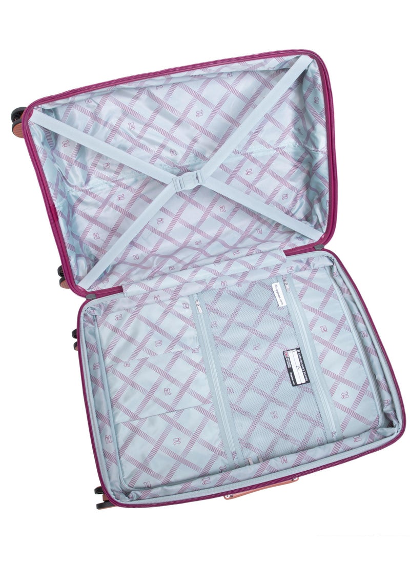 it Luggage Illustrious II, Unisex Polypropylene Material Hard Case Luggage, 8x360 degree Spinner Wheels, Expandable Trolley Bag, TSA lock, SKU15-3108B08, Medium Size, Color Dark Red  - Image 4
