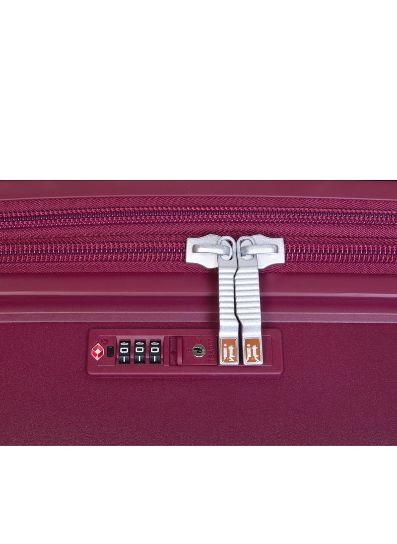 it Luggage Illustrious II, Unisex Polypropylene Material Hard Case Luggage, 8x360 degree Spinner Wheels, Expandable Trolley Bag, TSA lock, SKU15-3108B08, Medium Size, Color Dark Red  - Image 5