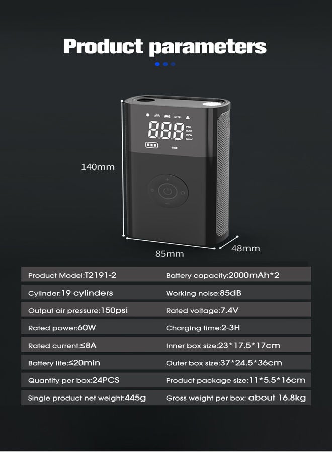 Superdrive Digital Air Compressor 4000mAh - Image 5