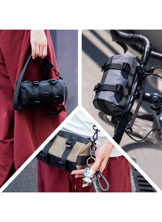 Mark Ryden MR-228 Khaki Orange  Mini Crossbody and Clutch Bag – Lightweight Splash-Proof Organizer with Mesh Pockets and Detachable Strap – Light Line Series Compact Travel Pouch - Image 5