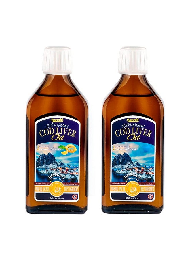 Sanniti 100% Natural Cod Liver Oil, Wild Caught Nordic, 250 Ml (Pack Of 2) (Variety)  - Image 1