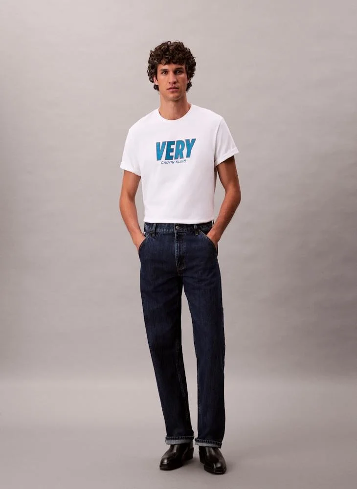 Calvin Klein Jeans  Very Graphic Relaxed T-Shirt for Men | Best Price UAE