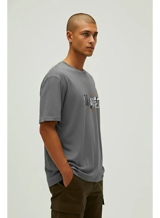 Bad Bear Culture Icon Asphalt Men's Printed T‑Shirt.