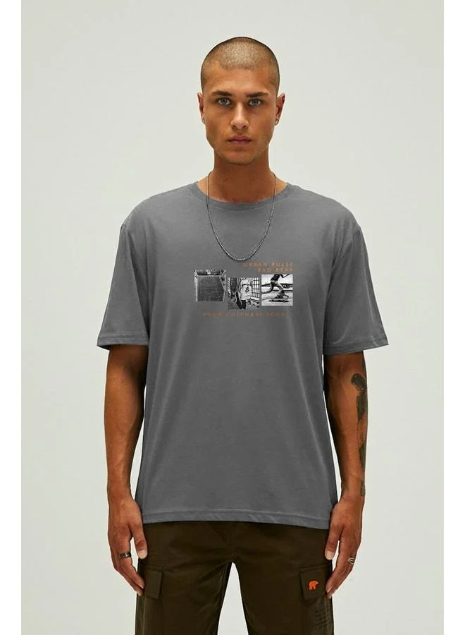 Bad Bear Culture Icon Asphalt Men's Printed T‑Shirt.