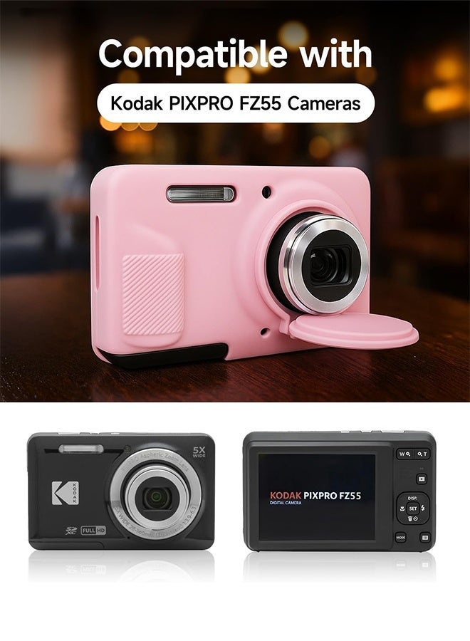 Tersely For KODAK PIXPRO FZ55 Camera Case - Soft Silicone Protective Cover with Anti-Slip Grip, Drop Protection & Anti-Scratch, Slim Fit Lightweight Case for KODAK PIXPRO FZ55 - Image 4