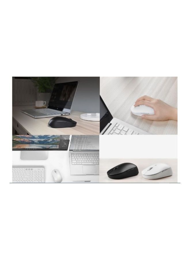 NIBEMINENT Portable Wireless Mouse White  - Image 3
