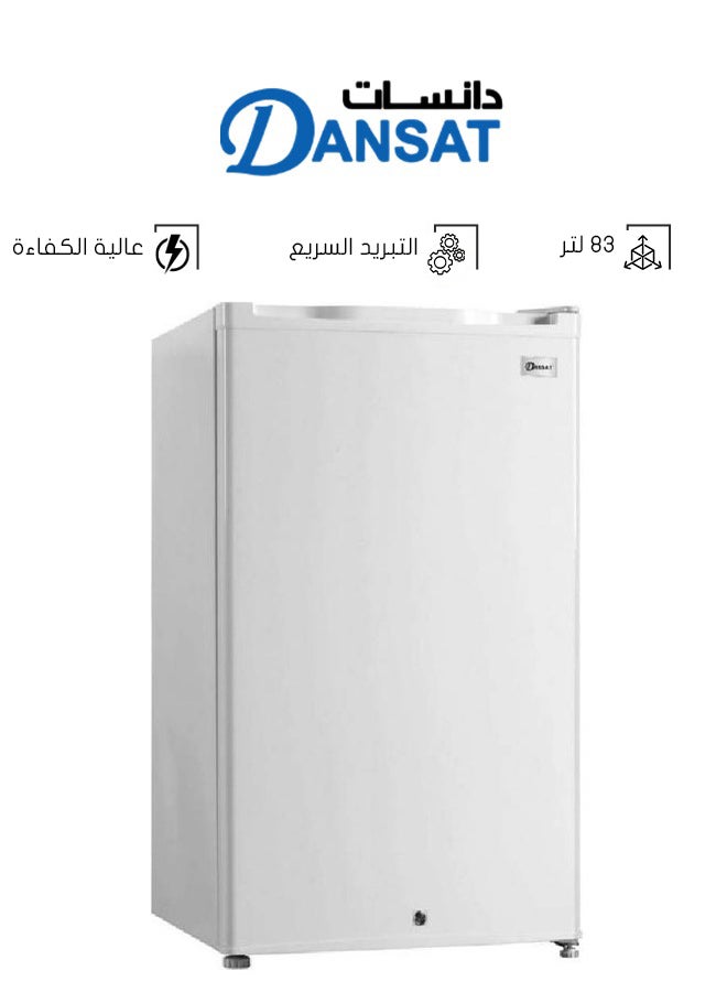 Dansat Single Door Refrigerator 83 L DNFS140R20/DNFS140R22 White - Image 1