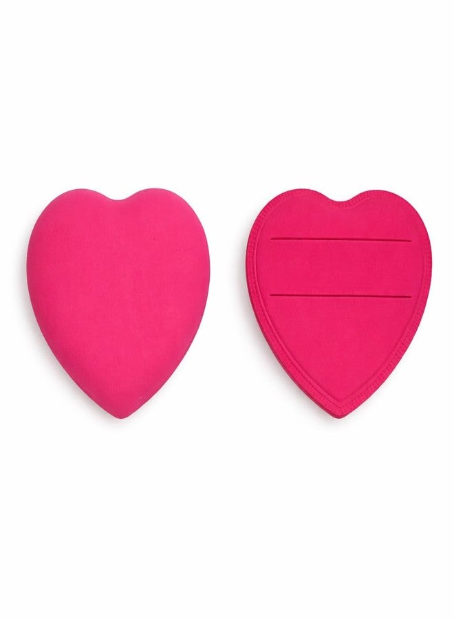 Heart Shape Makeup Sponge for Foundation & Blending, Soft Beauty Blender for Liquid, Cream & Powder Makeup, Pink - Image 2