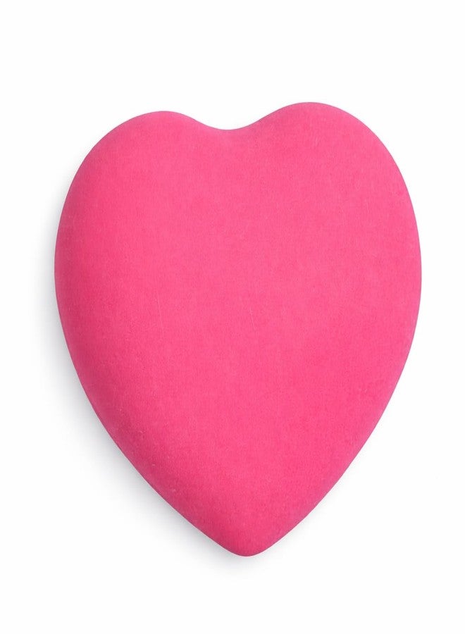Heart Shape Makeup Sponge for Foundation & Blending, Soft Beauty Blender for Liquid, Cream & Powder Makeup, Pink - Image 1