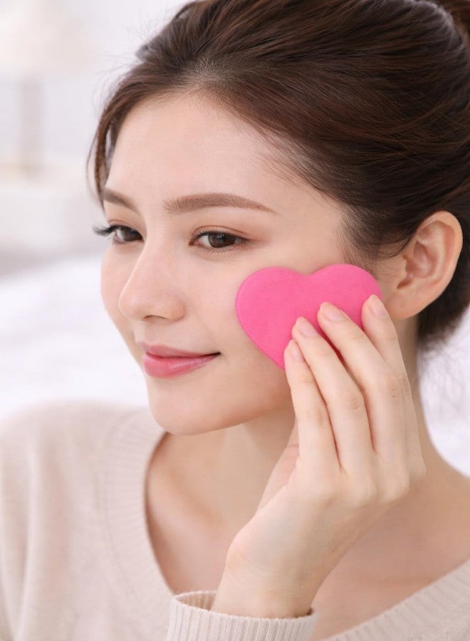 Heart Shape Makeup Sponge for Foundation & Blending, Soft Beauty Blender for Liquid, Cream & Powder Makeup, Pink - Image 3