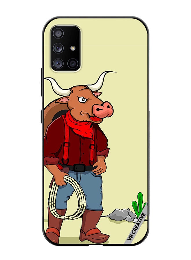 VR CREATIVE Protective Case Cover For Samsung Galaxy A71 5G Taurus Man Design Multicolour - Image 1