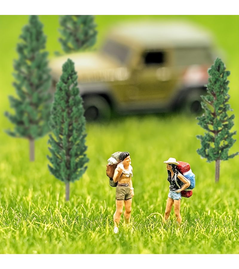 16 Pcs Model Pine Trees 1.4 To 6.3 Inch Mixed Miniature Trees For Diorama Fake Landscape Crafts Building Scene - Image 5
