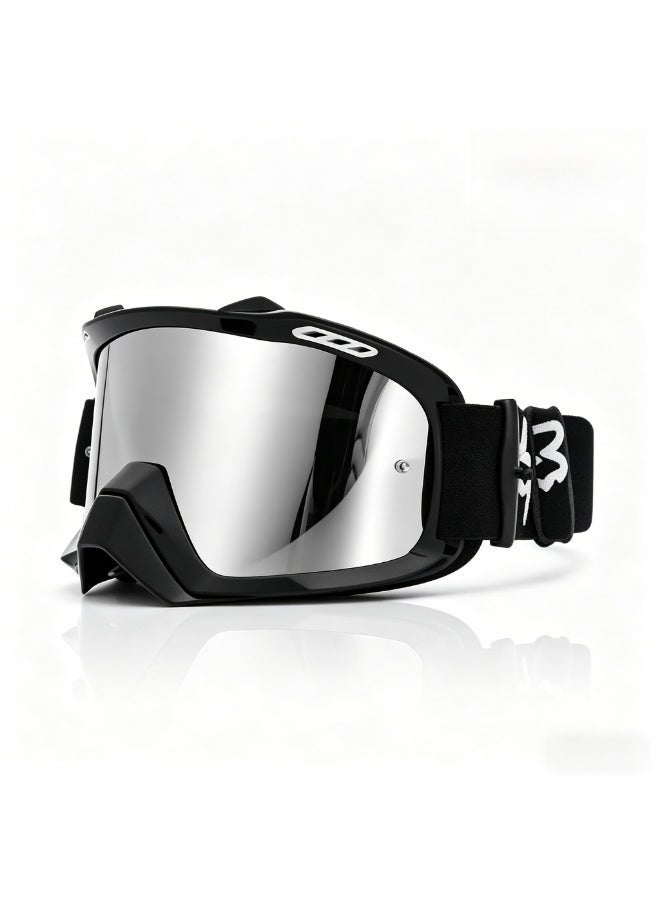 Fox Motocross Sports Goggles, Motorcycle Goggles ATV Dirt Bike Off Road Racing Riding Goggle Anti UV, Adjustable Strap Outdoor - Image 1