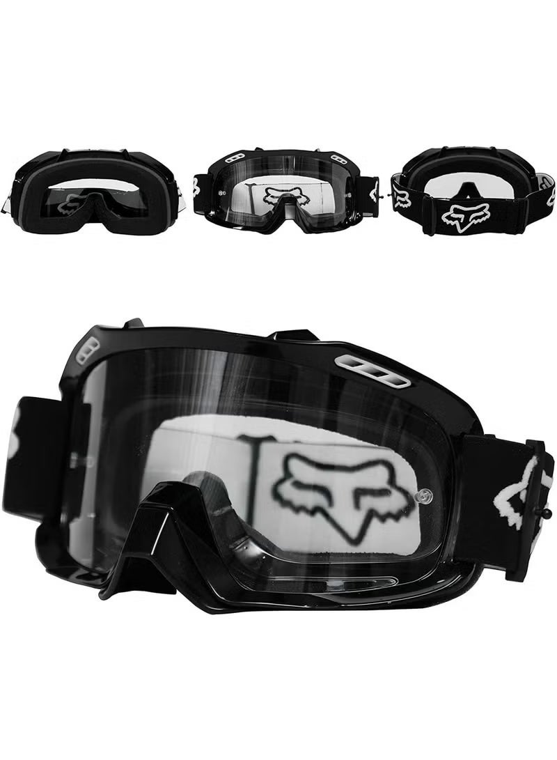 Fox Motocross Sports Goggles, Motorcycle Goggles ATV Dirt Bike Off Road Racing Riding Goggle Anti UV, Adjustable Strap Outdoor - Image 4