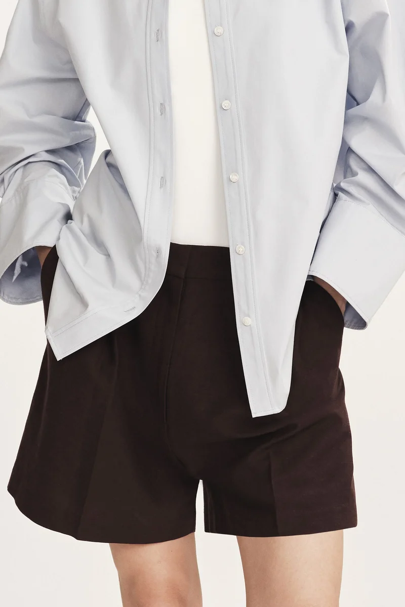 H&M Tailored linen-blend shorts