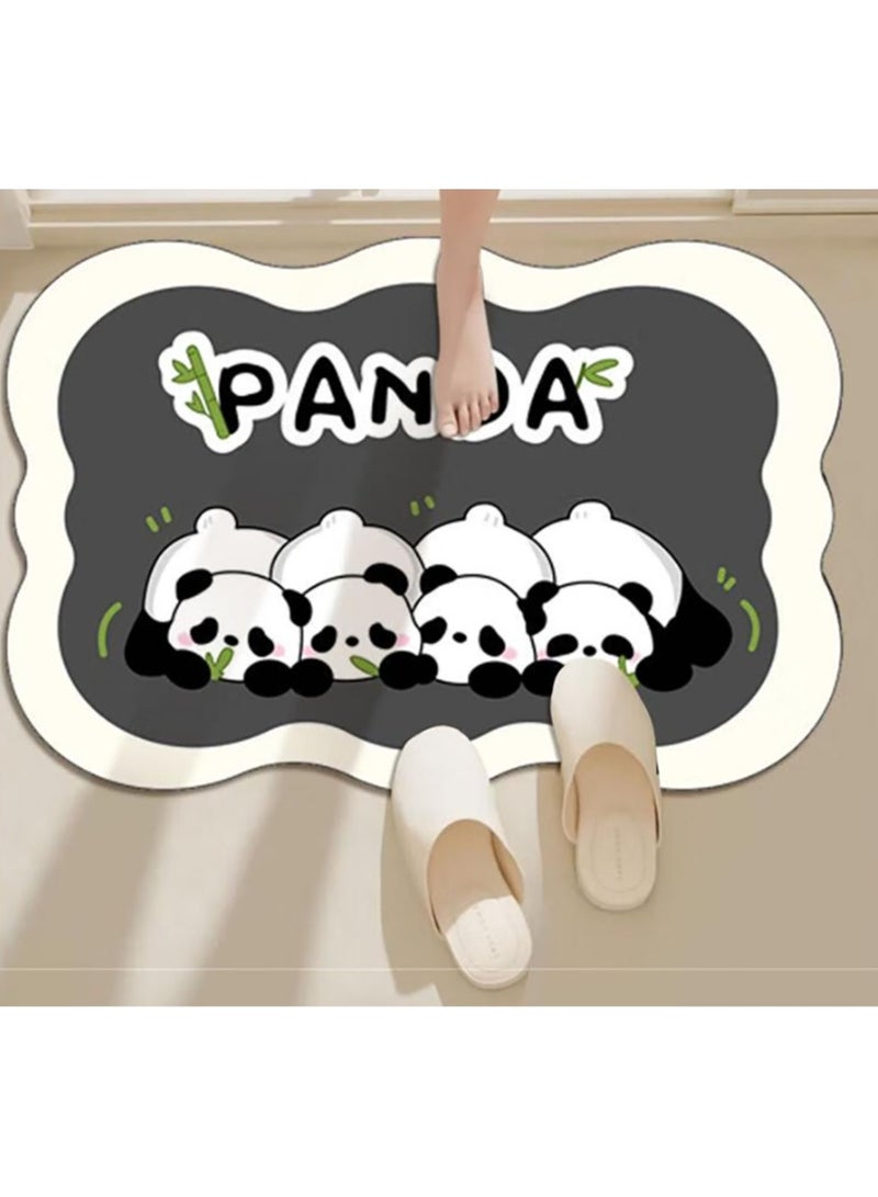 Jingke Quick-drying Absorbent Floor Mats Bathroom Anti-slip Mats Toilet Absorbent Foot Mats Entry-level Mats 40*60cm  035 - Image 2