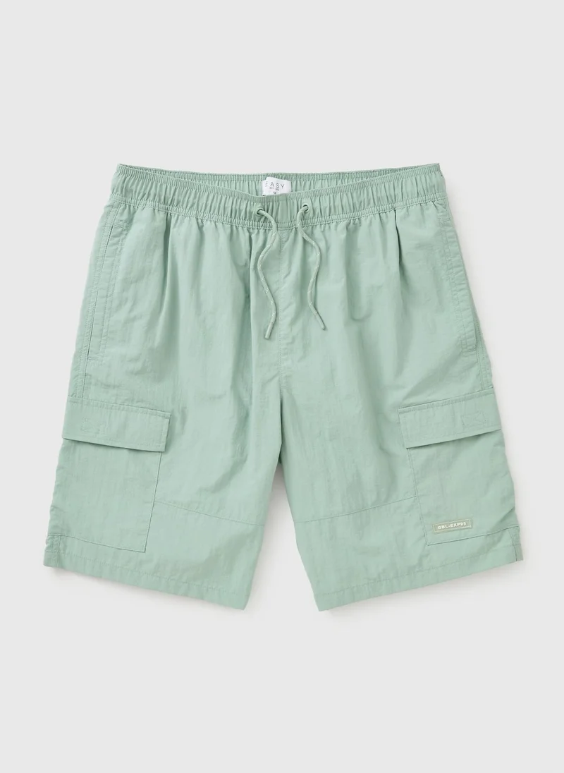 ماتلان Sage Green Cargo Swim Shorts