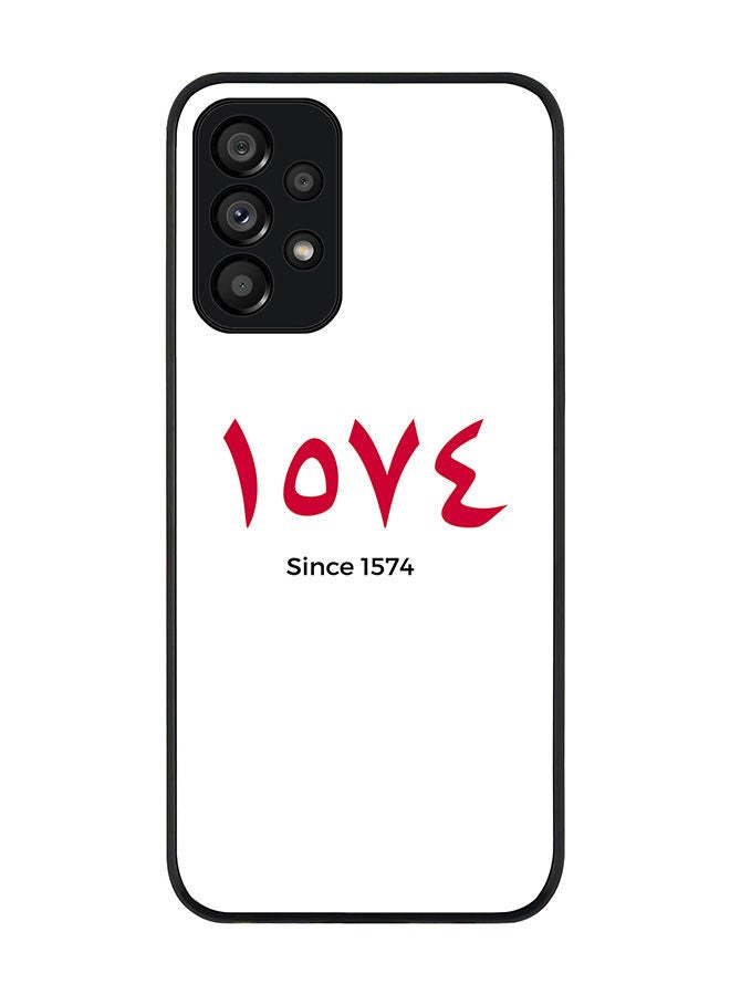 Stylizedd Rugged Black edge case for Samsung Galaxy A73 5G Slim fit Soft Case Flexible Rubber Edges Anti Drop TPU Gel Thin Cover - LOVE Since 1574 - Image 1