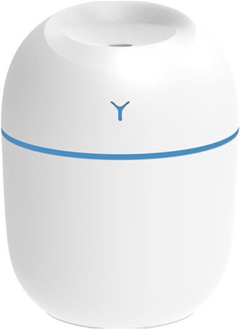 Trommel 220ml Humidifier USB Ultrasonic Essential Oil Diffuser Cool Mist Electric Humidifier with Colorful Lights (Color: Khaki)
